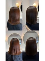 AND THE BEAUTY イオンタウン防府 髪質改善カラー〈暗めオリーブグレージュ〉