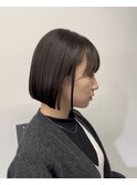 タッセルボブ＊韓国風切りっぱなしボブ