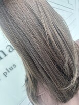 エマヘアープラス(Emma hair plus) 透明感ベージュ×髪質改善カラー