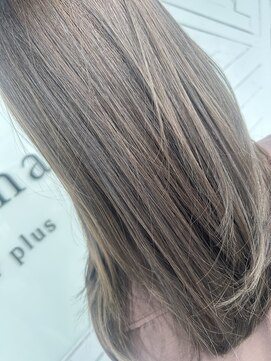 エマヘアープラス(Emma hair plus) 透明感ベージュ×髪質改善カラー