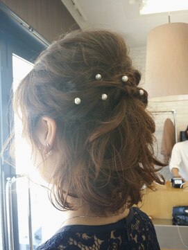 アルベリーヘアーアンドスパ 掛川中央店(ALBELY hair&spa) ハーフアップアレンジ×ボブスタイル