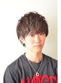 グランジフェザーマッシュ2ブロック刈り上げ無造作ショート★
