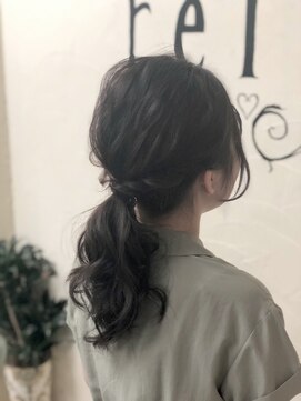 ヘアサロン レリー(hair salon relie) ☆ラベンダーアッシュカラー☆ローポニー relie 【下関】