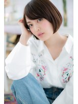 ヘアアンドビューティー ミック(Hair & Beauty miq)&nbsp;大人かわいい◎ローライト前下がりヘルシーミディb