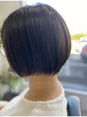 大人可愛い丸みショートボブ