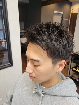 メンズ レオ 南森町店(men's LEO) アップバングショート