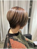30代40代50代ミルクティーアッシュチョコレートショートヘア