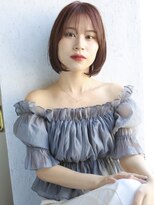 バース(BIRTH)&nbsp;天神【BIRTH】ピンクベージュ×マチルダボブ×内巻きボブ　2