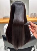 ストレート ロング  髪質改善