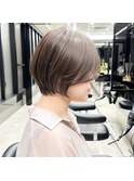 30代40代50代ショートカットショートヘア丸みショート前髪長め