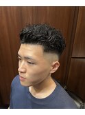 スキンフェードパーマ