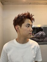 ビーバイエイトジェンツ(Bee by EIGHT GENTS)&nbsp;カルマパーマ/ベリーショート/ダークアッシュ/ニュアンスパーマ