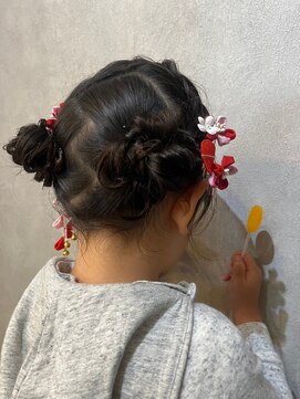 ウィスプ 赤羽店(wisp) キッズヘアセット お団子/ツインテール/七五三/お祭り#3