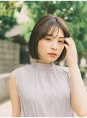ボブ　くびれボブ　韓国風ボブ　似合わせカット　メルティカラー