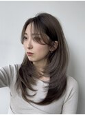 韓国スタイル/ナチュラルくびれヘア_くびれ巻き_レイヤーカット
