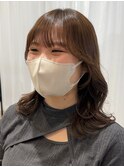 ◎美髪カールピンクブラウンロングセミディくびれヘア