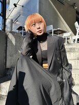 フラム 渋谷(flamme)&nbsp;オレンジ ミニボブ