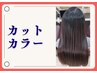 【髪質調整】カット+髪質調整カラー（白髪染め可）【改善Lv☆】￥17600→14850