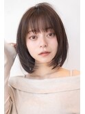 20代30代切りっぱなしボブ/髪質改善ボブ/顔周りレイヤーカット