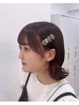 リルミー ミュエナ 大須 矢場町(Lilme myuena) 軽めのシースルーサイドバング＊rina＊