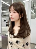 憧れ叶う韓国レイヤーカット＊薄め前髪の抜け感ワンカールヘア