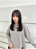 ブリーチなしダブルカラー/レイヤー/縮毛矯正/髪質改善/学割U24
