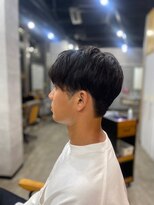 ソイクフ 高田馬場店(SOY-KUFU) 20代30代40代◎似合わせカットブルーブラック刈り上げスタイル