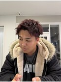 メンズショート×ツイストパーマ