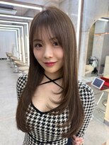 ロンドホットリップ 立川(Lond hot lip)&nbsp;ミディアムレイヤー/モーブブラウン/ゆるふわミディアム/立川