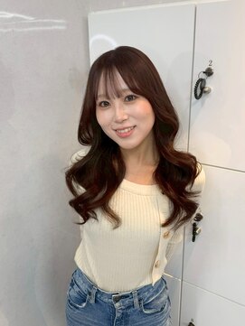 アリープアウル(ALEAP owl) レイヤーロング/ダークブラウン/艶髪