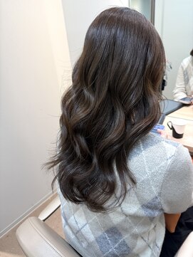 エレノア 目黒店(Eleanor) 【エステカラー】６トーン暗髪でも透明感◎グレージュ