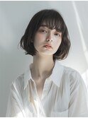 似合わせ小顔ボブ/ダークベージュ/イエベ/ブルべ/20代/30代