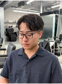 <35>フェザーパーマ/曲がる縮毛矯正/メンズサロン/メンズ/眉毛