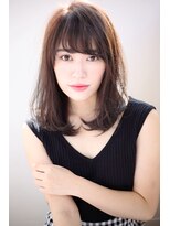 【重山】ひし形シルエットヴェールウェーブブルージュ30代40代◎