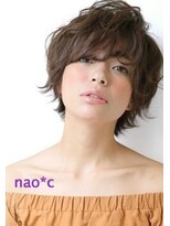 ナオシ 田原台店(nao c)&nbsp;【生駒/田原台nao*c】ひし形シルエット小顔前下がり外ハネボブ