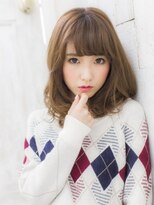 プライズ 所沢プロぺ通り店(prize)&nbsp;小顔透け感春カラーミニボブふわミディ【Prize所沢】