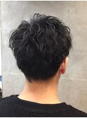 メンズ　ツーブロック男前パーマ