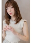 カーキオレンジブラウン透け感ラインカラー301Z上尾10代20代30代