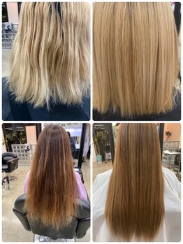 レヴェヘア rever hairの写真/ダメージレスの"資生堂アルティストカラー"や"髪質改善トリートメント"導入で、より艶のある仕上りが実現♪