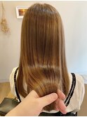 髪質改善ナチュラルボリュームダウントリートメント【前髪縮毛】