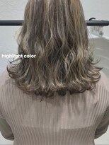 ビューバイネオリーブ 用賀店(Beau'r by neolive)&nbsp;ミニウルフデジタルパーマテラコッタくすみブルー韓国マッシュ