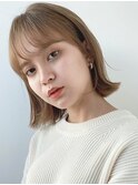 シンプルなボブに飽きた方にオススメ!/シースルバング【櫻井】