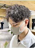 ツイストスパイラル/眉毛/メンズカット/波巻きスパイラル