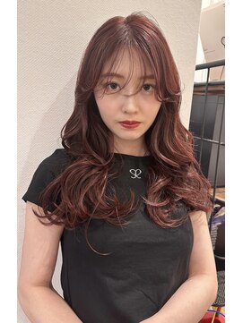 ヘアー テクニカ(hair Technica) ブリーチなしボルドーカラー