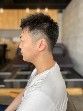 メンズカット バイ ソイクフ(メンズカット by SOY-KUFU) MEN'S HAIRアッシュブラックベリーショート