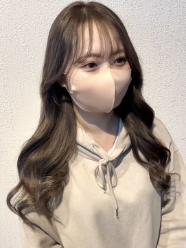 ヒョンミョン ライズバイレボ 取手店(hyon myon/RISE by REVO) レイヤーカット/デザインカラー/オリーブベージュ[取手/取手駅]