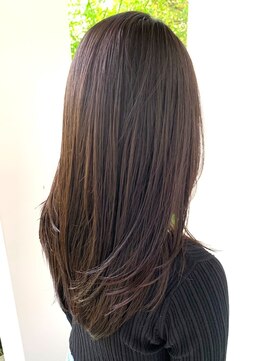 ユウヘアー 本山店(U Hair) 【U Hair】圧倒的ツヤツヤ透明感カラー/20代/30代/40代