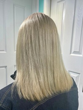 マティーナ ヘアー 池袋(Matina hair) 【ハイトーンカラー×ホワイトミルクティー】20代30代40代50代