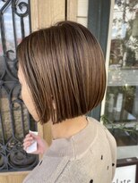 チョコレート(chocolate) 切りっぱなしボブ