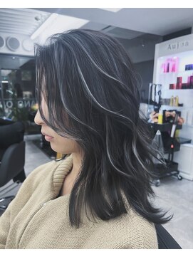 アルドーレ(Ardore) コントラスト極ハイライト☆アッシュブラック